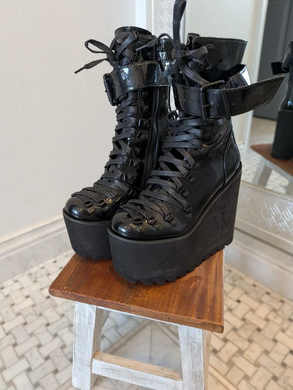 Widow By Dollskill Women's 7 Sacred Traitor Platform Boots